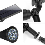 7 LEDs Outdoor Solar Spotlight