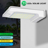 72 LEDs Solar Power PIR Motion Sensor Wall Light